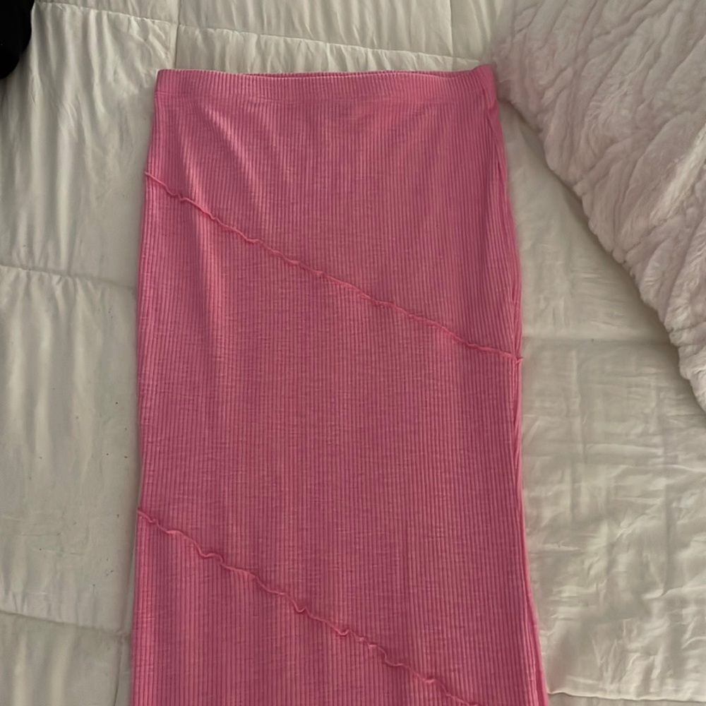 PRINCESS POLLY PINK MAXI SKIRT - Picture 1 of 2